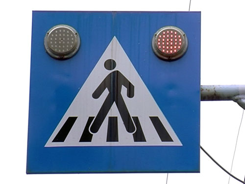 Indicator trecere pietoni